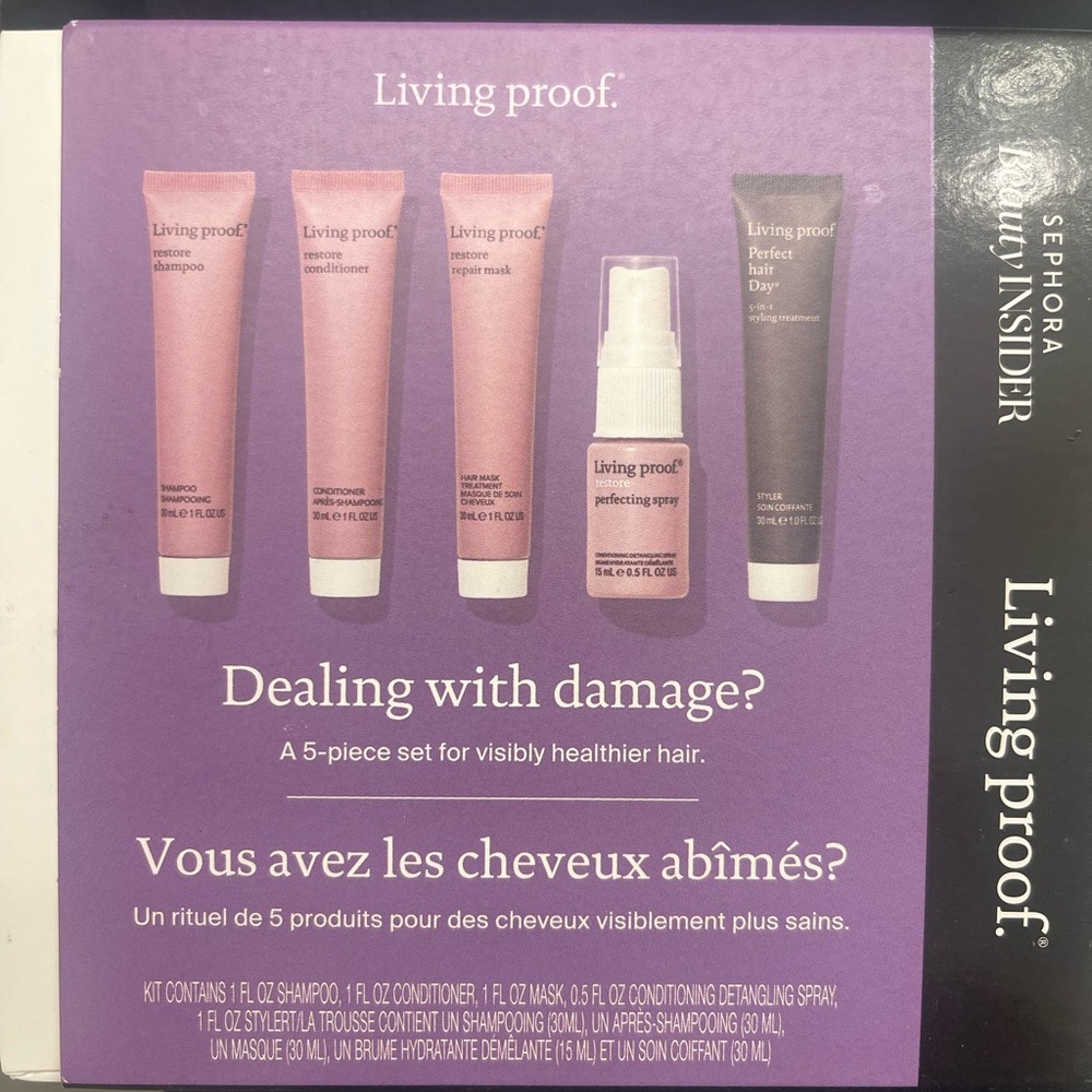 Living Proof Hair Care Collection - Purple and Black